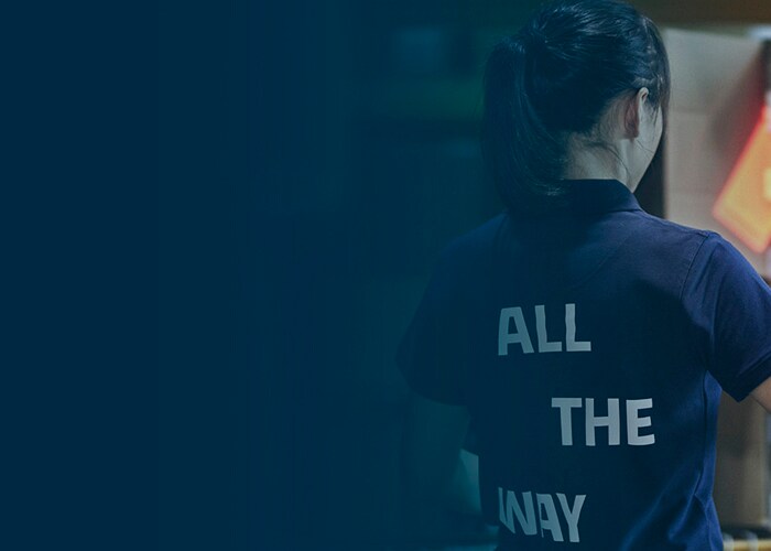 maersk women employee packing