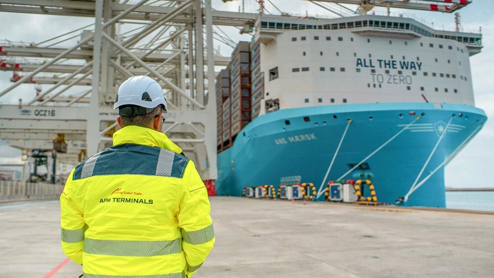 Ane Mærsk arriving at Tangier