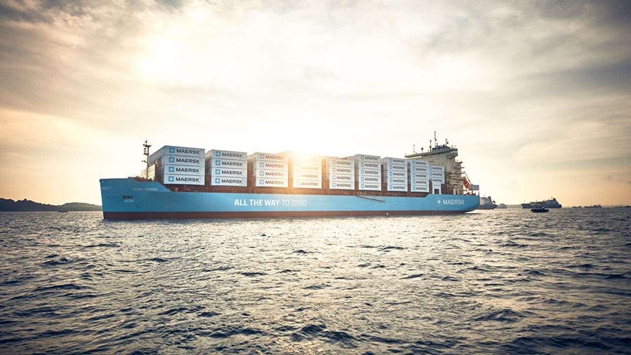 Maersk container ship