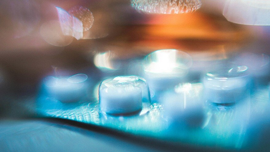 Macro photography of glasses on tray