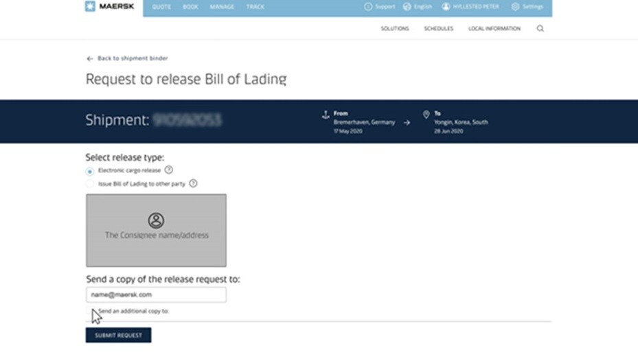 bill of landing