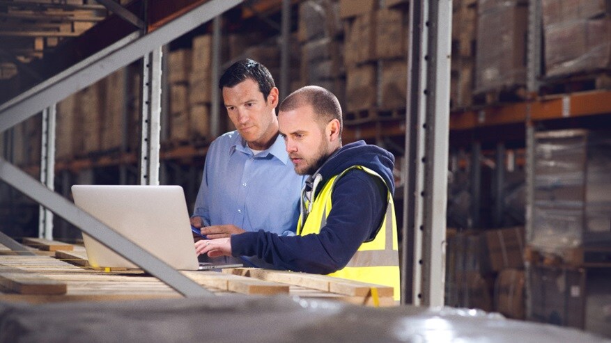 people working in warehousing 