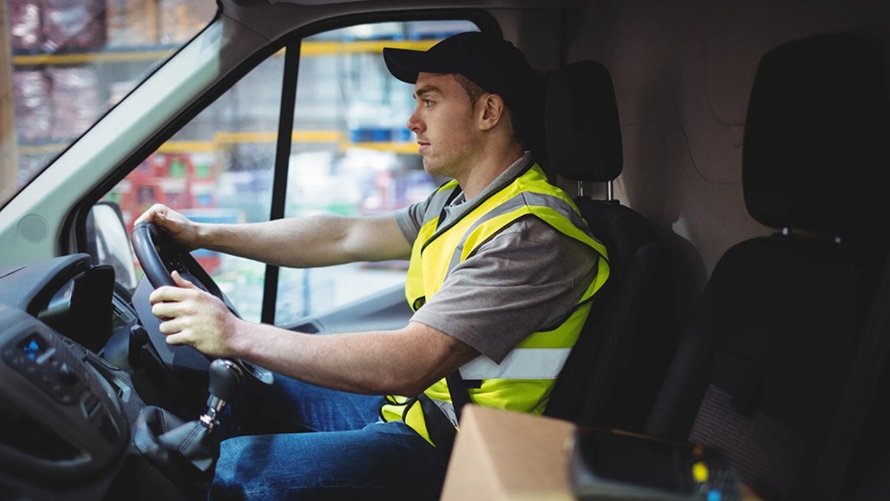 A Man driving the car