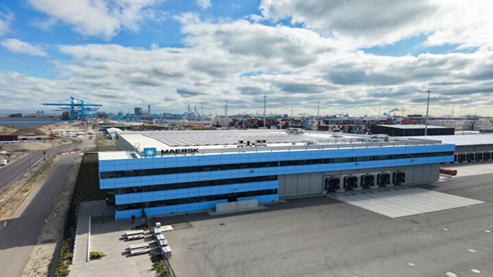 Maersk's cross-dock facility in Rotterdam