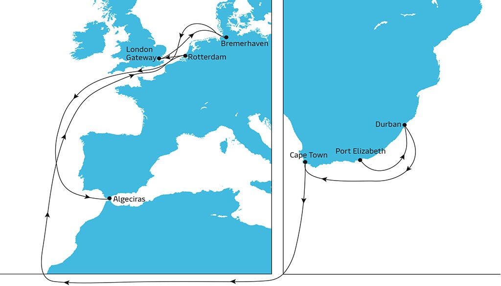 SAECS Northbound Map