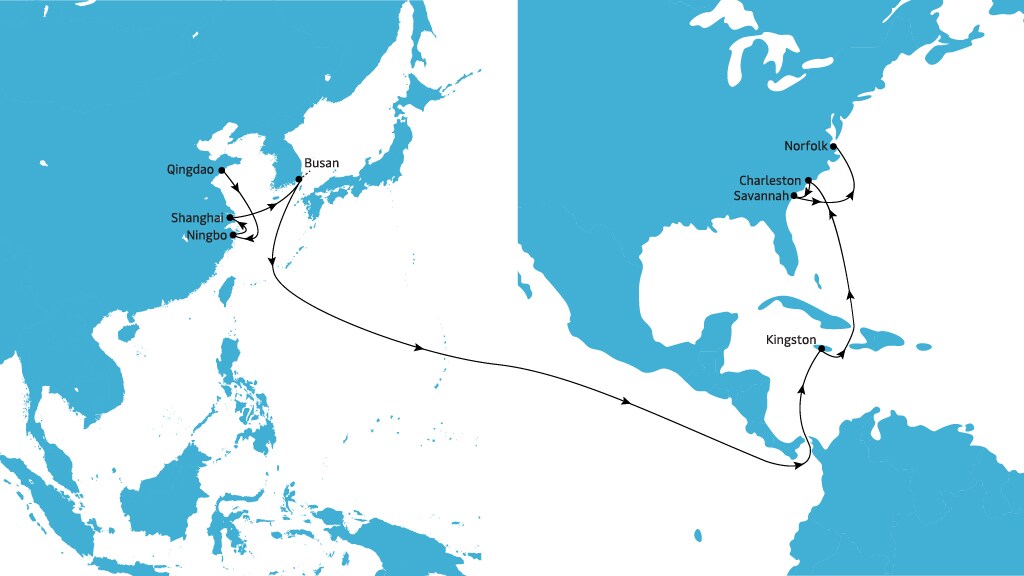 TP10 Eastbound map