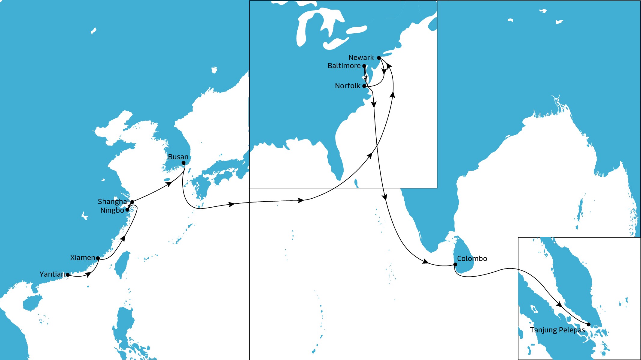 TP12 Eastbound map