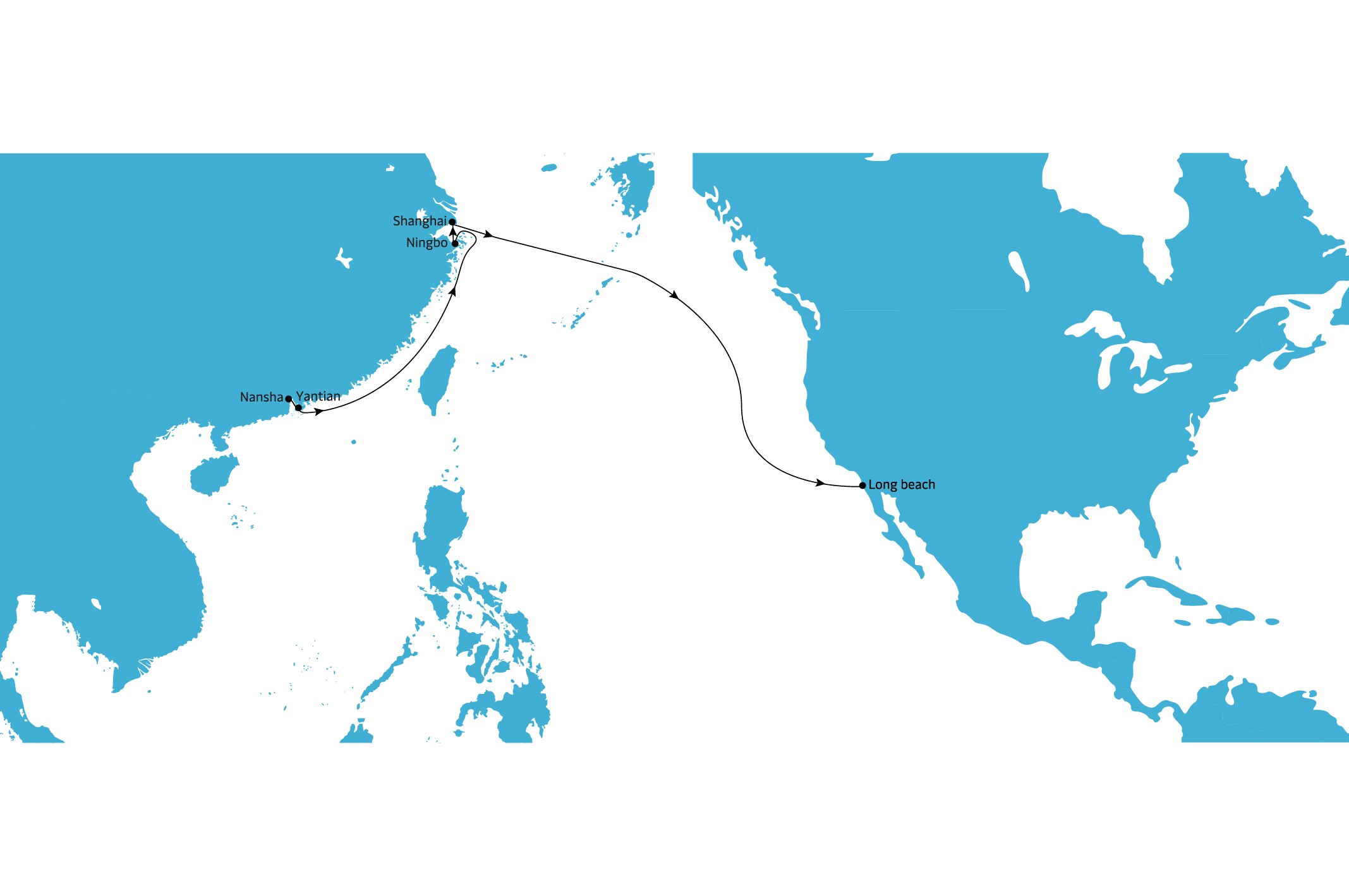 TP2 Eastbound map