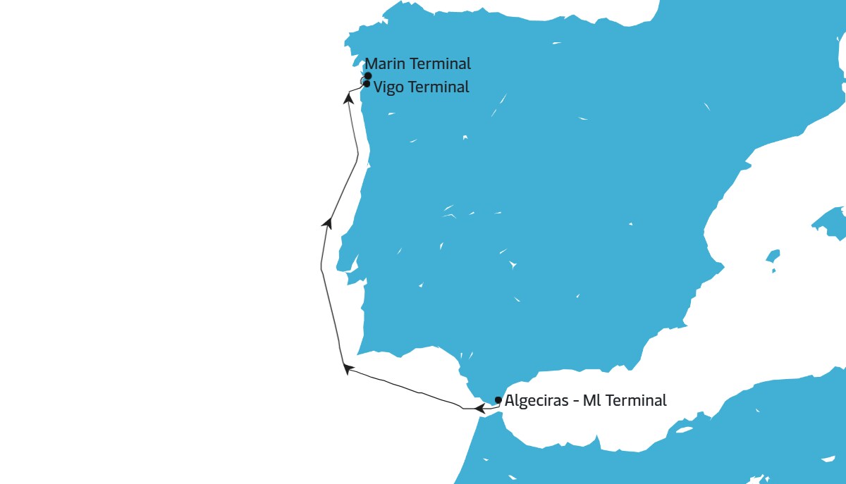 Z07 XCL Atlantic Service map