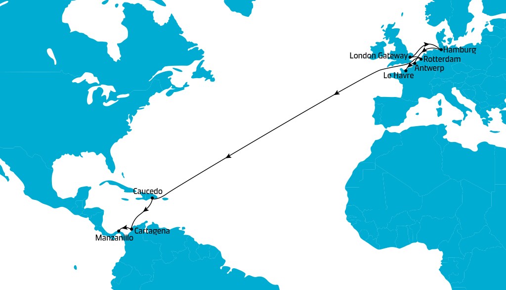 CARMED Southbound Map