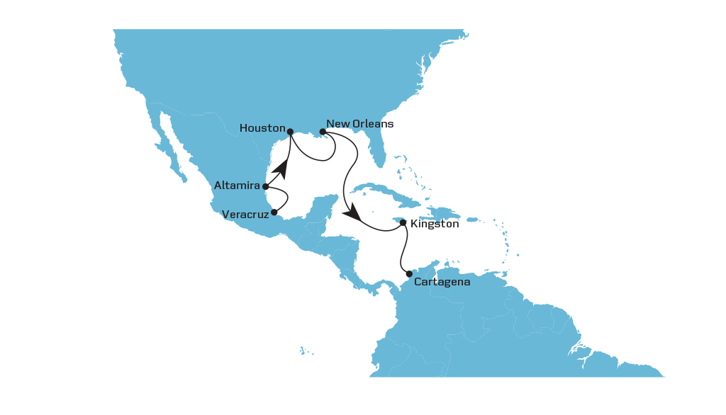 SL Cumbia Southbound Map