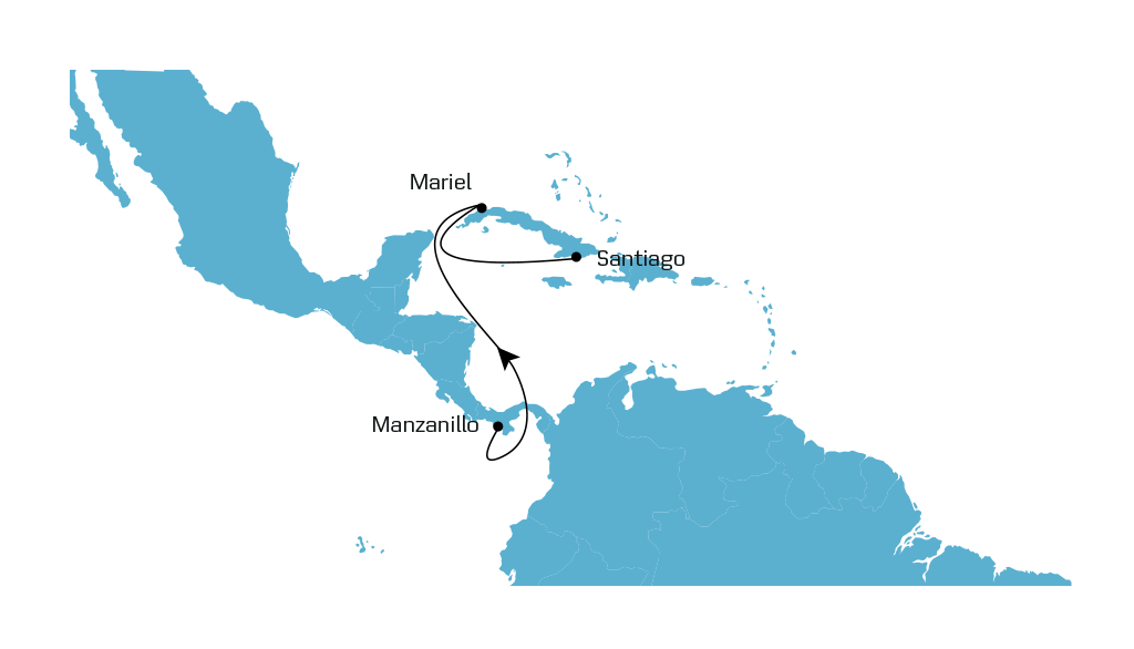 ISLA Bonita Feeder map