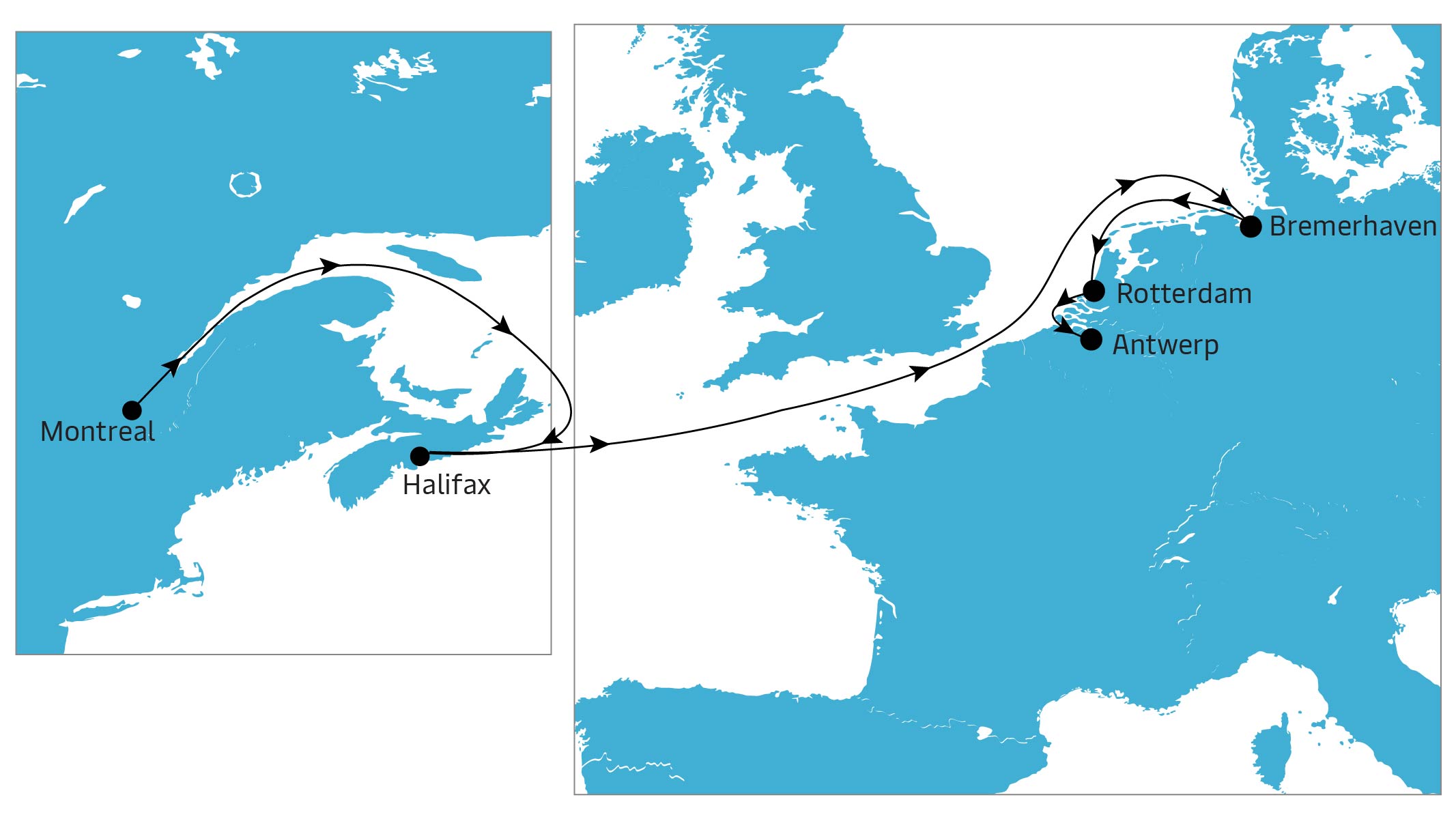 CAE Eastbound Map