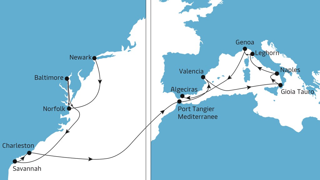 TA5 Eastbound Map