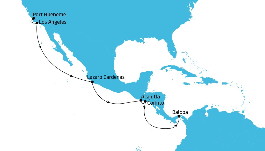 WCCA Southbound Map