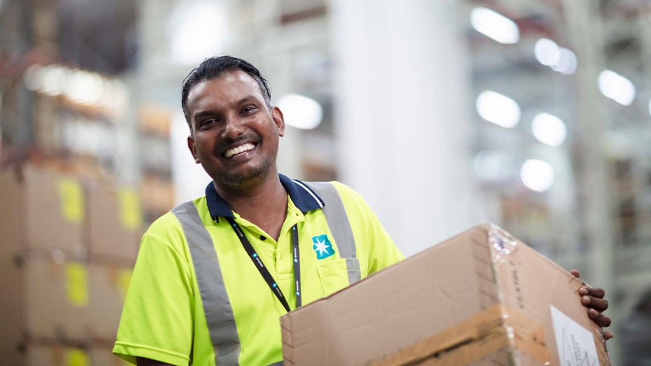 Employee working in Warehouse