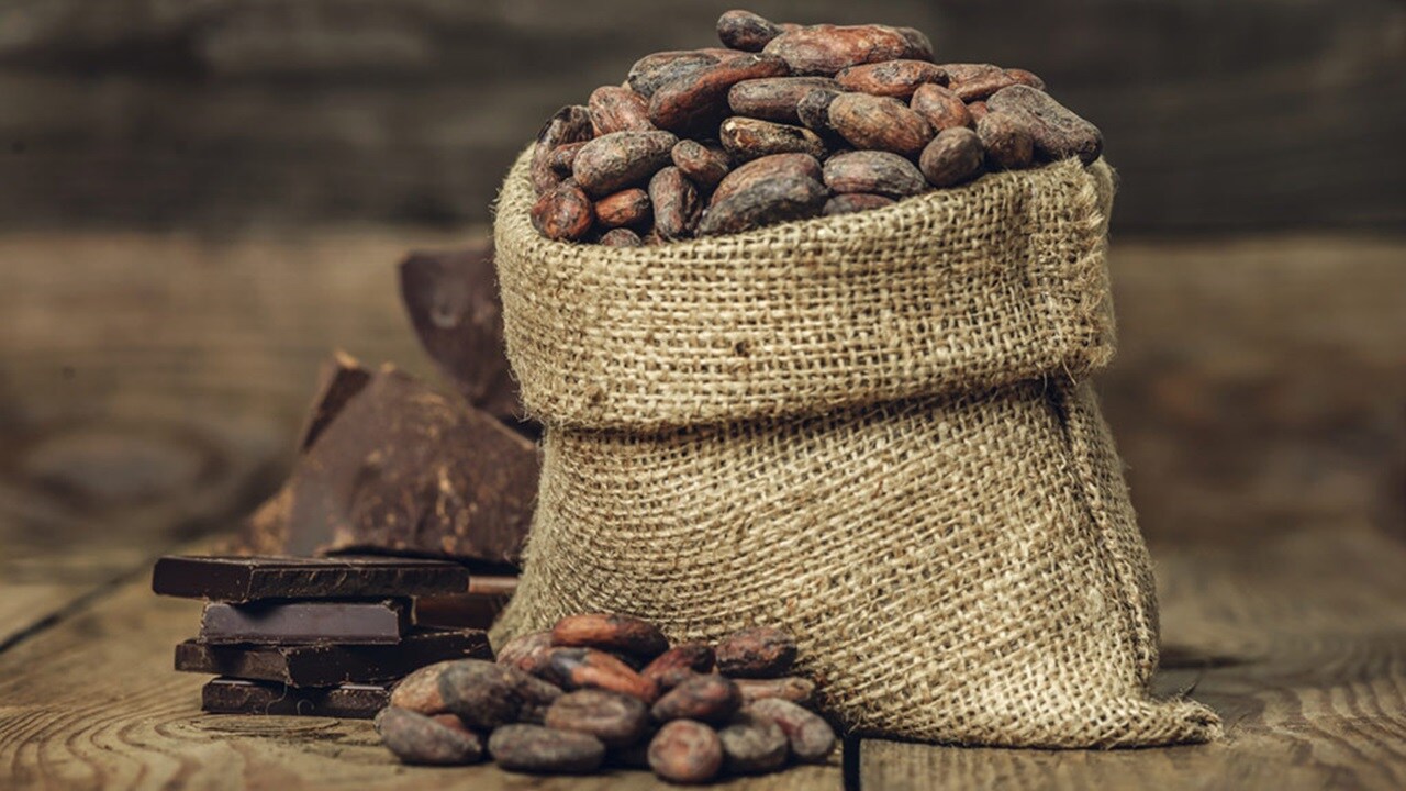 Gunny bag with coco beans