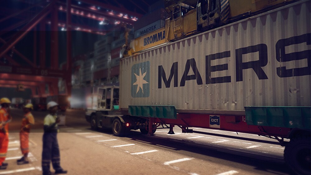 Bir Maersk yük konteyneri